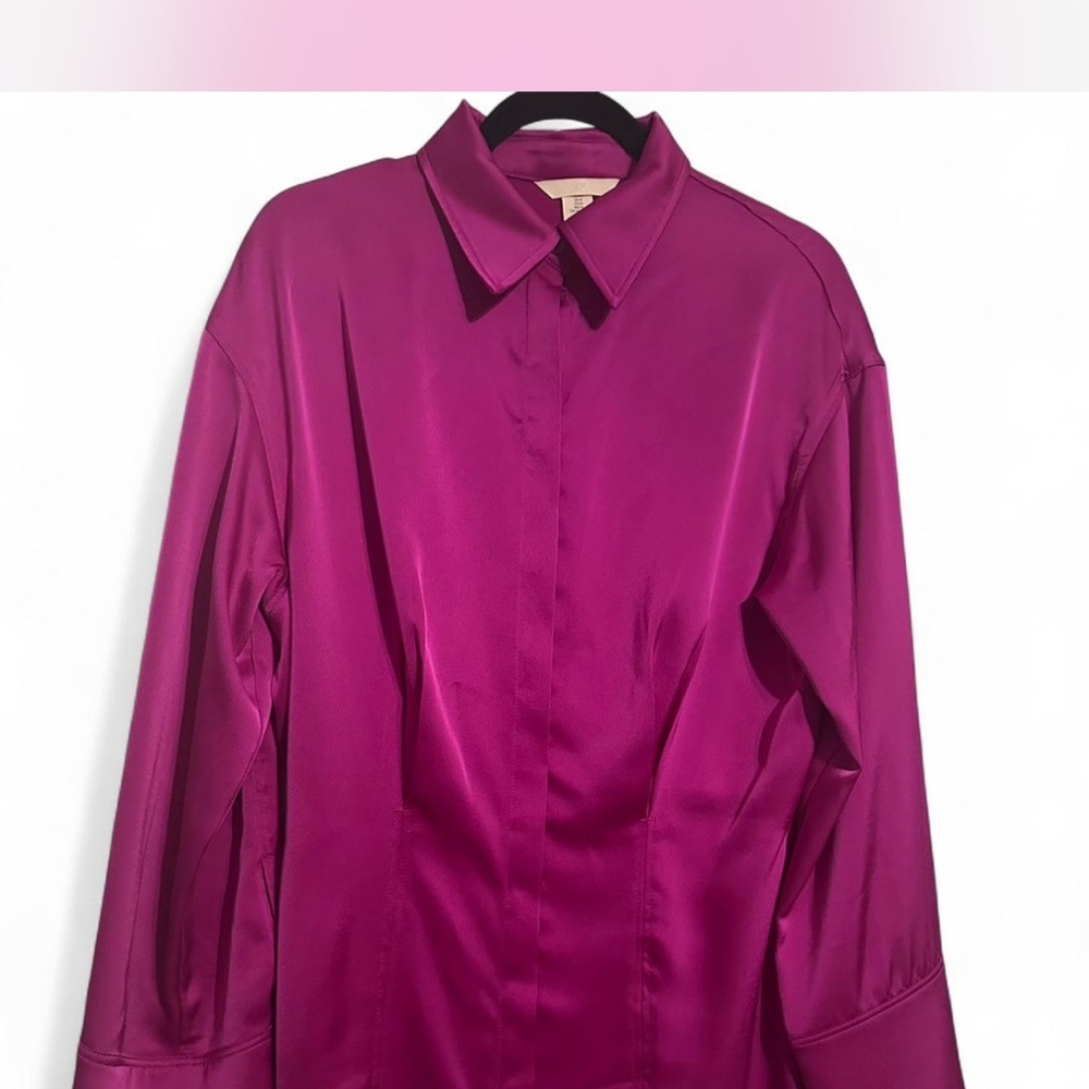 Limited edition Pink Notched Collar Midi Dress